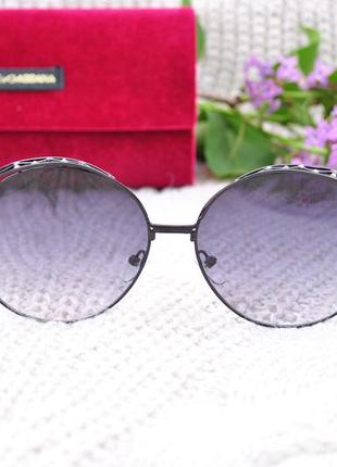 Красивые солнцезащитные круглые  очки окуляри2 фото