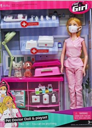 Кукольный набор "медсестра и малыш"1 фото