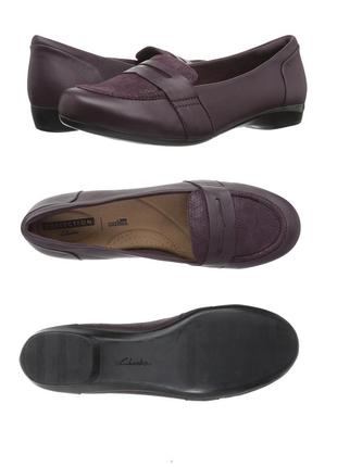 Clarks ●25см● женские кожаные туфли, балетки. оригинал из сша.