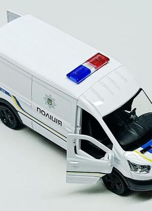 Машинка techno "ford transit van" полиция 250343u