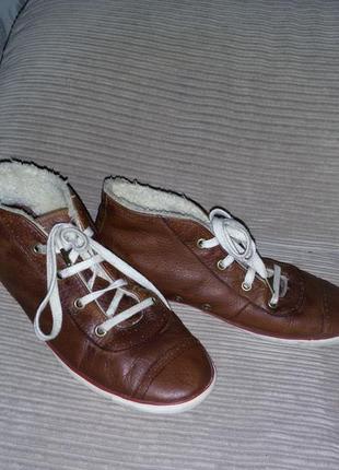 Кожаные кеды converse teaming размер 38 (24 см)2 фото