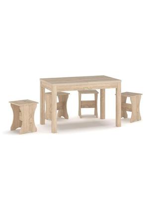 Кухонный стол раздвижной наполеон (ножка-бук) мебель-сервис1 фото