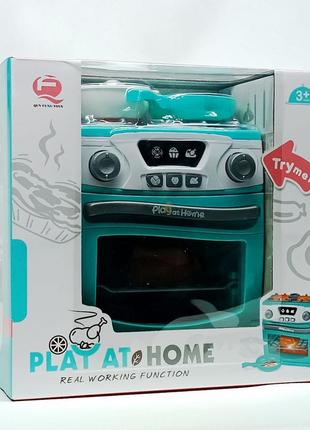 Іграшка yi wu jiayu кухонна плита "play at home" блакитна qf26131g2 фото