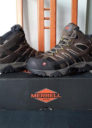 27,5/28см. merrell moab 2 vent waterproof . водонепроникні робочі черевики на широку ногу. оригінал3 фото