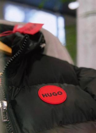 Мужская зимняя куртка черная hugo6 фото