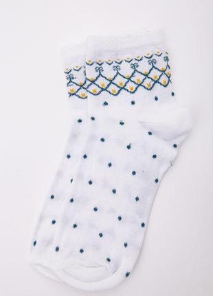 Женские носки, средней длины, белого цвета, 167r777