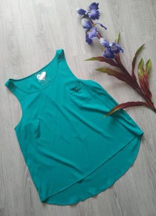 Зелёный зелёная яркий топ блуза майка1 фото