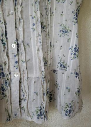 Нова сорочка блуза з ніжним квітковим принтом evie 18 uk6 фото