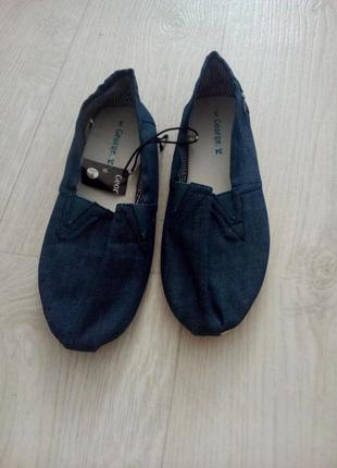 Джинсовые мокасины