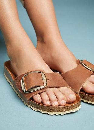 Сланці шльопанці birkenstock -нат.шкіра, оригінал