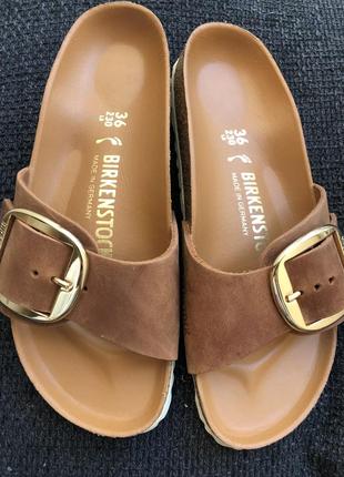 Сланцы шлепки birkenstock -нат.кожа, оригинал4 фото