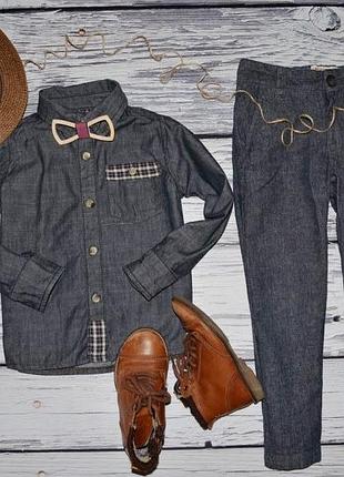 2 - 3 года 92 - 98 см очень крутая модная фирменная джинсовая рубашка