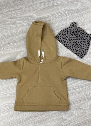 Светрик з капішоном h&m, світшот 62 см