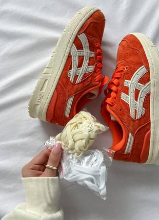 Кроссовки asics ex89 kith orange5 фото