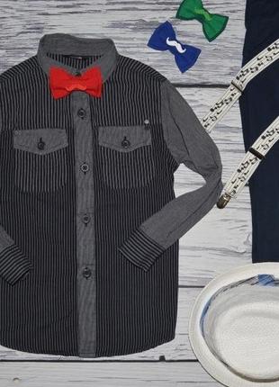 5 - 6 лет 110 - 116 см фирменная рубашка модная классика для мальчика3 фото