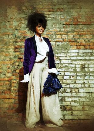 Брюки палаццо штаны zara нюдовые нюд