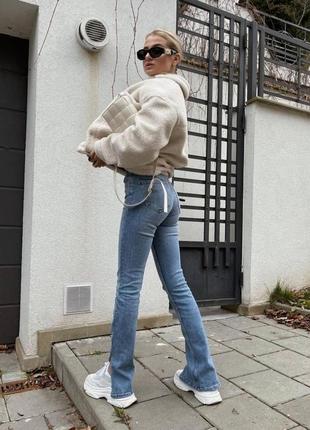 Джинси скіні zara з розрізами і потертостями