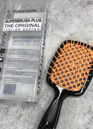 Расчёска superbrush для нарощенных волос. продувная