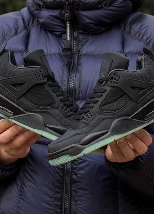 Новинка  кросовки стилини( наик)  air jordan retro 4 x kaws black модни