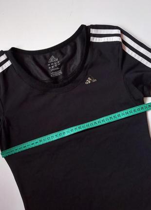 Adidas 3 stripes футболка для фитнеса, сетчатые вставки8 фото