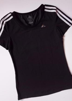 Adidas 3 stripes футболка для фитнеса, сетчатые вставки2 фото