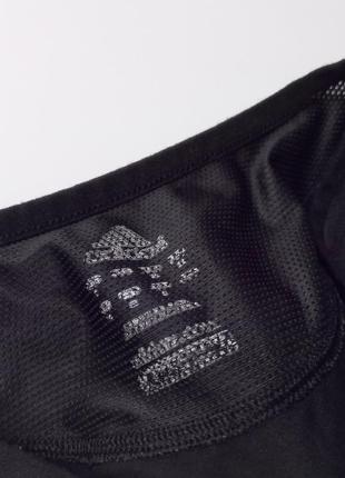 Adidas 3 stripes футболка для фитнеса, сетчатые вставки9 фото