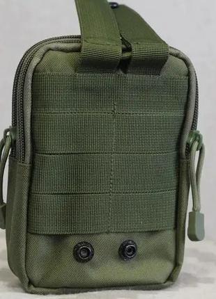 Тактическая сумка / подсумок для телефона / система molle органайзер тактический из кордуры. oj-920 цвет: хаки