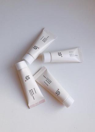 Миниатюра (пробник) солнцезащитного крема с пробиотиками, beauty of joseon relief sun rice probiotics spf50+ pa++++, 10 мл, семпл