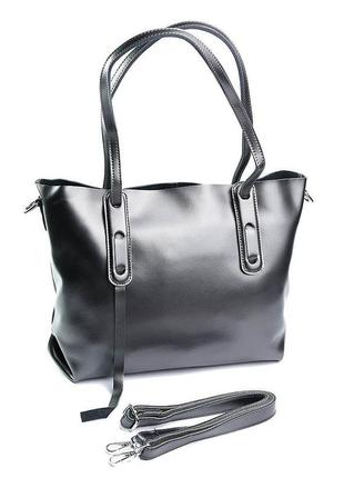 Женская кожаная сумка шоппер кожаный1 фото