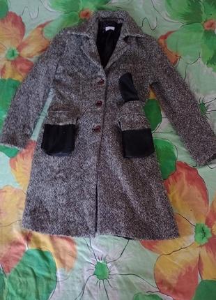 Pink homen fashion. стильне брендове тепле пальто з розрізом ззаду шерсть wool класичне9 фото