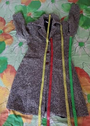 Pink homen fashion. стильне брендове тепле пальто з розрізом ззаду шерсть wool класичне3 фото