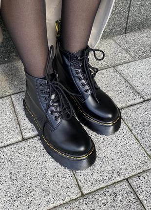 Женские ботинки dr.martens jadon ankle black (термо)36-37-38-39-40-416 фото