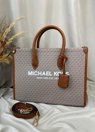 Женская сумка michael kors grey люкс качество