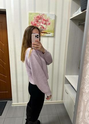 💜велюровый укороченный свитерик от bershka💜6 фото