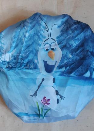 Симпатична шапочка для душу або басейну "сніговик олаф" бренду "frozen disney"1 фото