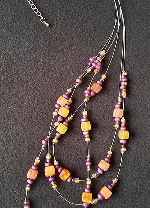 Кольє на ювелірному тросику