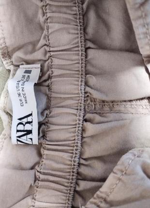 Женские свободные брюки с высокой посадкой zara, s7 фото