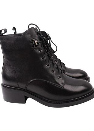 Черевики жіночі vidorcci чорні натуральна шкіра, 35