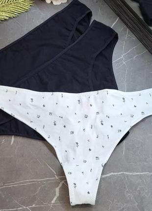 Котонові трусики primark / набір трусиків 3 шт