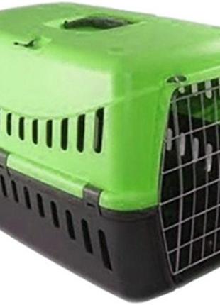 Контейнер-переноска для собак и кошек mp bergamo gipsy 46x31x32 см до 6 кг green (8058093271014)