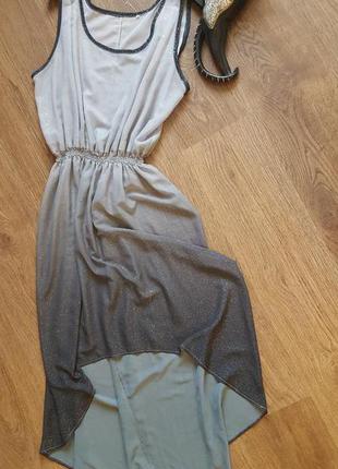 Сверкающее воздушное платье омбре1 фото