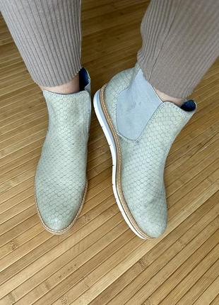 Легенькі шкіряні черевики челсі tamaris німеччина8 фото