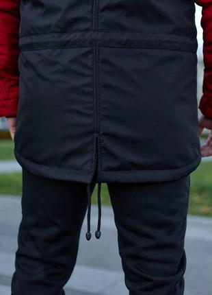 Мужская парка nike черная с красная зимняя куртка найк4 фото