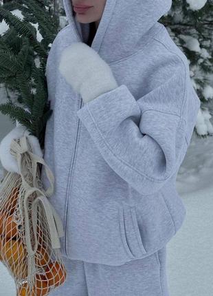 Теплий зимовий жіночий костюм на флісі🔥