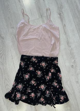 Юбка h&m 34 розмір та майка 34 розмір2 фото