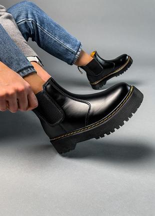 Женские ботинки dr.martens chelsea black (термо)36-37-38-39-40-417 фото