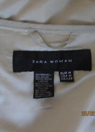 Куртка zara woman на пуху.3 фото