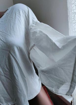 Zara женская блуза с широким рукавом2 фото