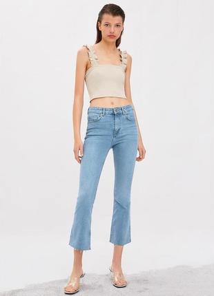 Crop топ zara в рубчик м