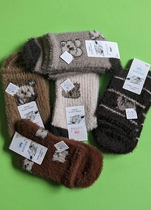 Женские теплы норковые носки